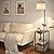 SUNMORY Floor Lamp with Table, End Table with Lamp, Shelves, Charging Station(USB & AC Port), 3-Color Temperature LED Bulb, Side Table Lamps for Living Room, Bedroom, Office, Rustic Brown