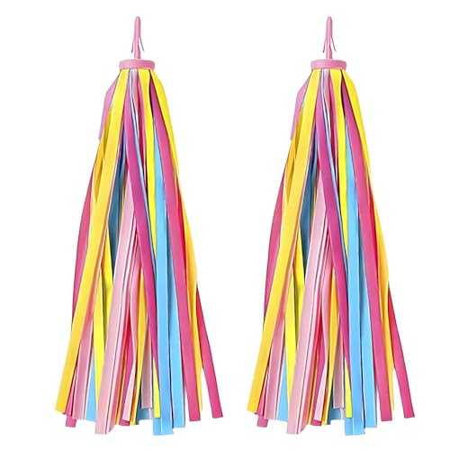 1 Paire Serpentins de Vélo pour Enfants, Vélo Guidon Streamers Ruban Velo Enfant Rubans Multicolores Tassel Facile à Attacher pour Décorer les Vélos...