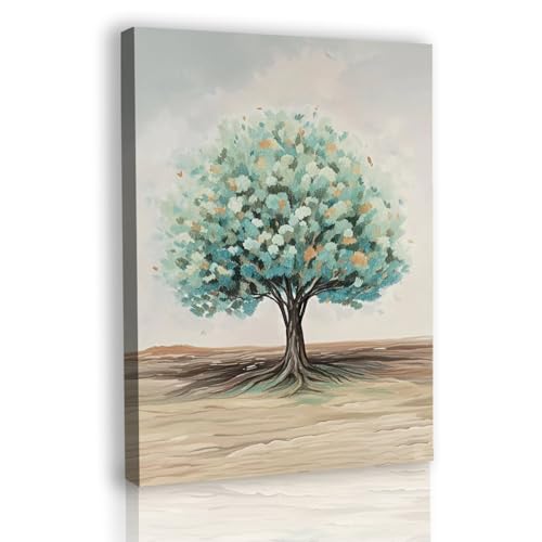 Impressions sur toile d'arbres colorés pour salon et bureau cosy