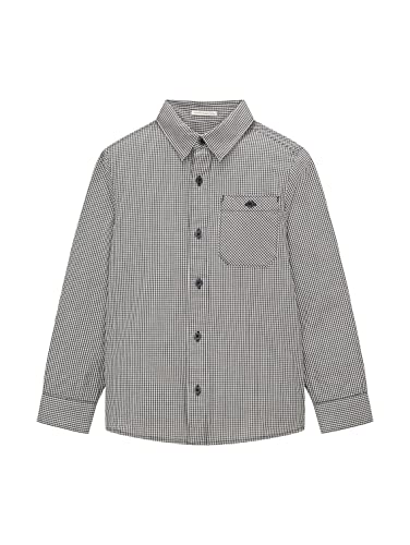 TOM TAILOR Jungen Kinder Hemd mit Karomuster & Brusttasche 1035683, Blau,...