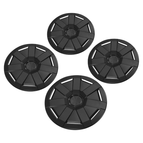 ALMULOO 4PCS Wheel Cover Compatible with Tesla Cybertruck Wheel Hubcaps Wheels Rims Cover Replacement Plastic(PP) Painted Matte Black