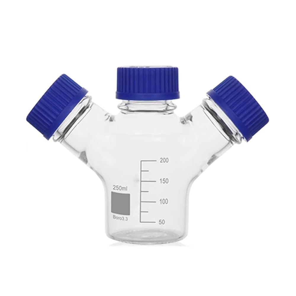 Laborgeräte und -ausrüstung Labor Drei Lagerung Flasche 3-Hals Glas Mobile Phase Kolben Mit GL45 Seite Hals(1000ML)