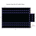 20' x 27' Xtarps Flatbed Truck Tarp - Light Weight Lumber Tarp with 6' Drop