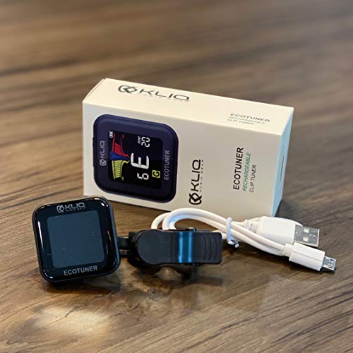 Kliq Ecotuner - Usb Rechargeable Clip-On Tuner For All Instruments (With Included Charging Cable) #TOP7