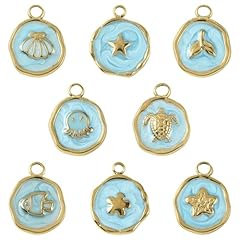 Flat ROund Sea Animal-8 pcs