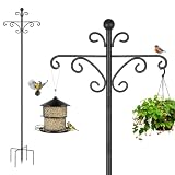 Vogelfutterstation, 196 cm, Schäferhaken für den Außenbereich...