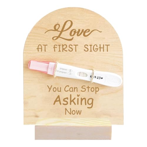 Test de grossesse souvenir : fini le test caché, panneau bois papa
