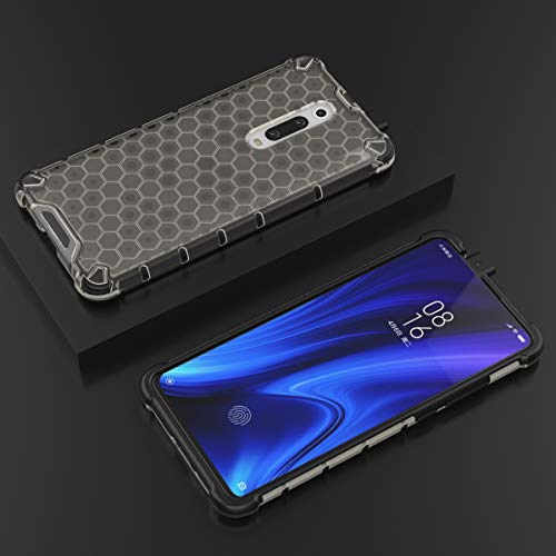 Image of Glasgow | for Mi Redmi K20 Pro Honeycomb Pattern Back Case Cover for Mi Redmi K20 Pro with 4 Bumper Corners and Military Grade Protection - Black
