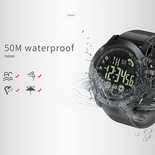 XHJL Smartwatches Sleep Tracker wodoszczelny IP68, krokomierz, do biegania, pływania, aktywności na świeżym powietrzu, zegarek sportowy, cyfrowy smartwatch dla mężczyzn i kobiet, z systemem Android iOS (czarny)