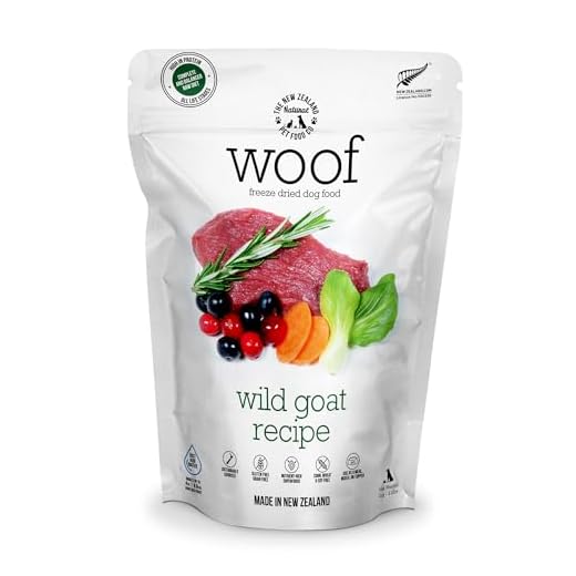 The New Zealand Natural Pet Food Co. WOOF Freeze Dried Dog Food - Wild Goat Recipe, High Protein Dog Treats, Natural Dog Food Topper or Snacks - 35 Ounce (Pack of 1)