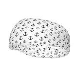 prix encre imprimante Matériau et toucher : fabriqué à partir de polyester, ce bandeau noir à imprimé ancre est doux, respirant et extensible pour aider à évacuer l'humidité et sécher rapidement, gardant la sueur hors de vos yeux sans vous sentir encombrant