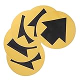 MOTHNUR 5 Blätter Bodenkleber Sicherheitsmarkierungen Selbstklebende Richtungsschilder für Gewerbe...