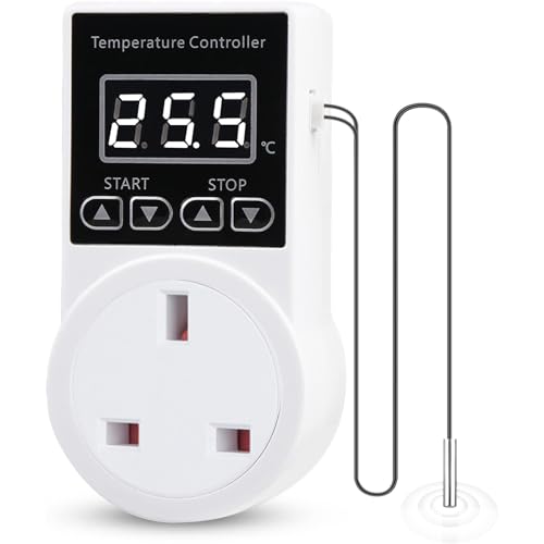 XIEHUZA Digital Thermostat Plug Socket with Sensor