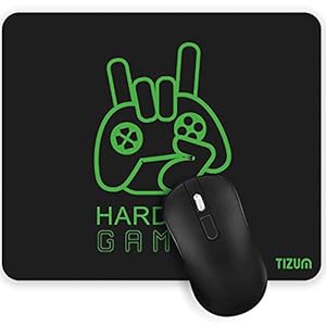 Tizum Mouse Pad – Computer Mouse Mat with Anti-Slip Rubber Base & Smooth Mouse Control with Spill-Resistant Surface for Laptop, Notebook, MacBook Pro, Gaming Computer (9.4 * 7.9 Inches), Alpha