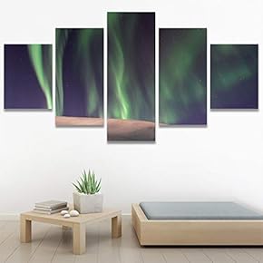SIGNWIN 5 Panel Canvas Wall Art Astronomy &...