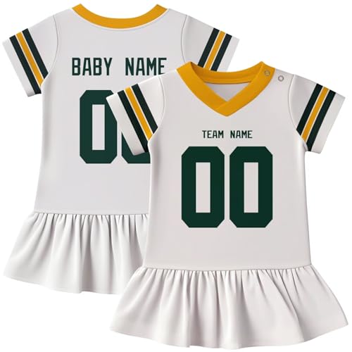 Image of KREDE Baby Clothes Unisex Bodysuit Jersey Style Custom Name Number for Baby Boys