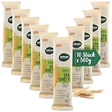 Naturata Bio Dinkel-Spaghetti hell 5kg | Demeter-zertifizierte Nudeln, hergestellt in Deutschland | Fein-nussiger Geschmack | Nachhaltige Dinkel-Pasta Vorratspackung
