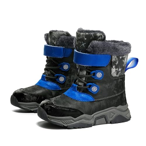 Chaussures d'extérieur enfant bottines hiver bleues pointure 33.5 - 5