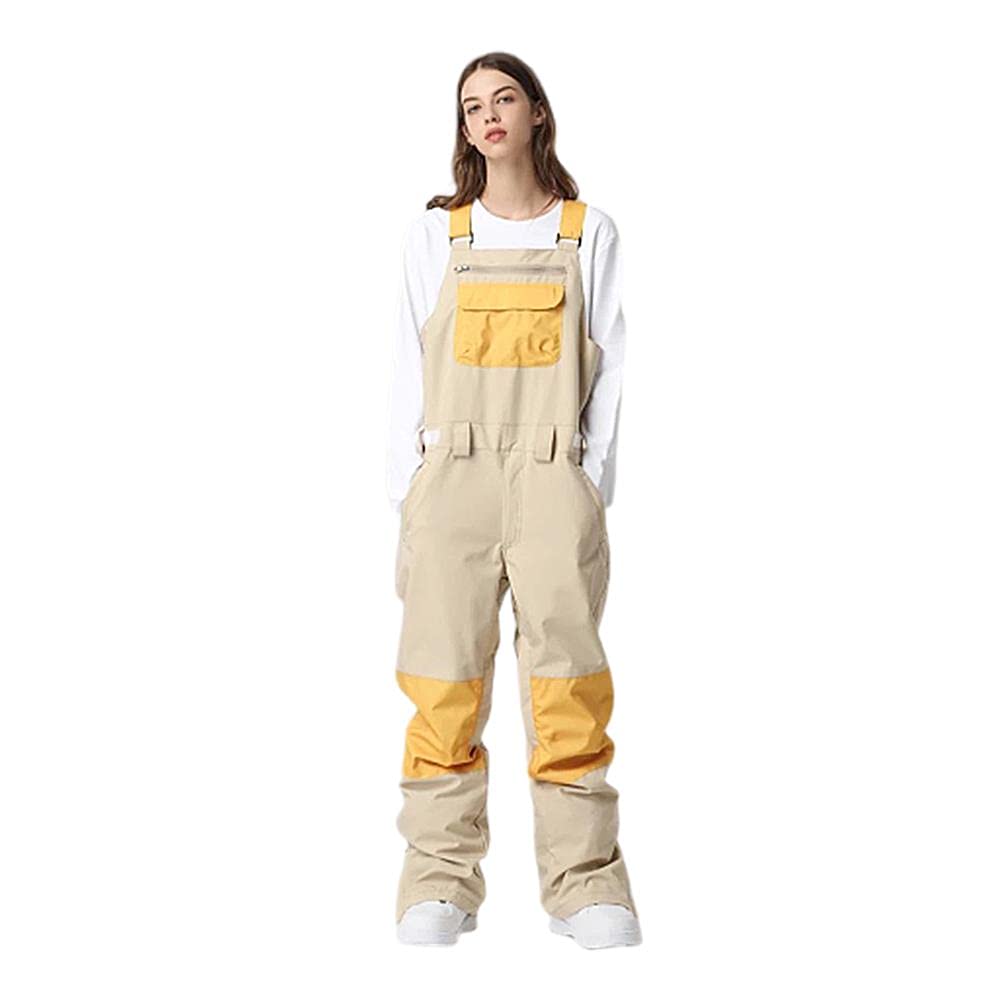 YEEFINEWomen & Men's Ski Snow Bib Pants Insulated Waterproof Winter Warm Outdoor Snowboarding Overalls