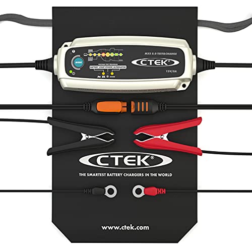 CTEK MXS 5.0 Test et Charge, Chargeur De Batterie 12V 5A, Mainteneur, Chargeur De Batterie Voiture Et Camion, Testeur De Batterie Et D'alternateur avec Mode De Reconditionnement, Multicolore – vue 2