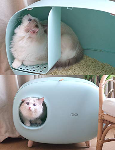 最安値 億騰 猫トイレ ネコトイレ ねこトイレ おしゃれ 清潔掃除しやすい ドーム型 猫用トイレ 本体 脱臭抗菌 簡単掃除 ピンク の価格比較