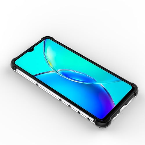Image of Glasgow Back Case Cover Designed for [ Vivo Y27 4G ] (Stylish Look | Shock Proof) - Black