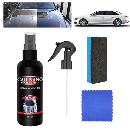 Spray Per Riparazione Graffi Auto,Nano Ceramica Rivestimento Spray, Nano Ceramica per Riparazione Auto - Rivestimento Protettivo e Rimozione Graffi - Car Coating