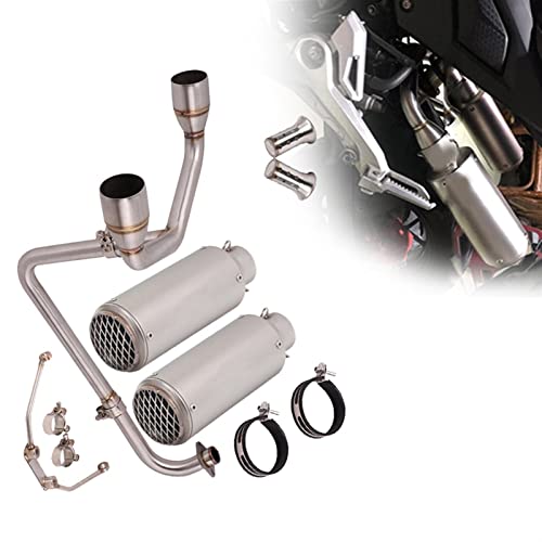 Escape Completo Moto 51mm para GROM MSX125 SF125 Silenciador Doble
