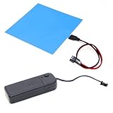 10x10cm El Backlight, El Panel + 3v Controller + (Blue)