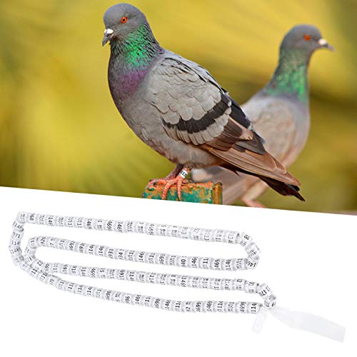 duiven beenband, 100 stuks vogel voetringen geen concurrentie duiven voetringen simulatie training beenbanden wit - Afbeelding 4
