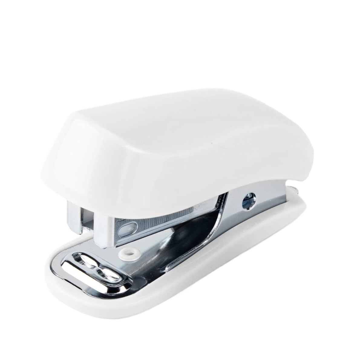Tacker Heftgerät Desktop-Heftgerät for Büromaterial, Tragbares Heftgerät Tacker für Schreibtisch(White)