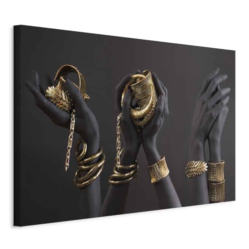 Panneau insonorisant 120x80 cm avec impression sur toile motif bijoux abstraits
