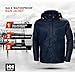 Helly Hansen Gale Mens Rain Jackets - Waterproof Jacket for Men - Stretch Fabric Windbreaker - Packable Hood - 590 Navy - XX-Large