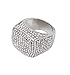 Charles Raymond Bling Bling Hip Hop Iced Out Luxury BIG Oversize Men's Ring - 444 (Silver, 9)