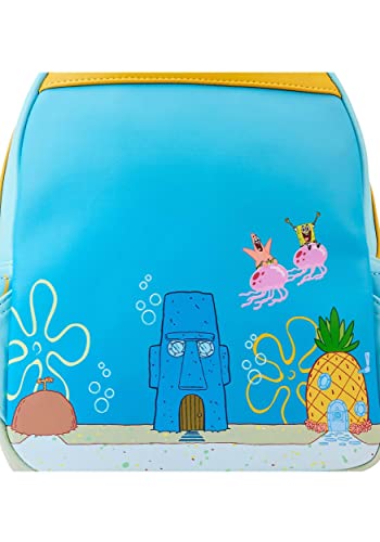 Image of Loungefly: Nickelodeon Spongebob Squarepants Pineapple House Mini Backpack - Confidential