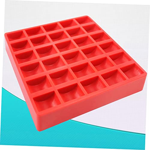 2 cajas plásticas organizadoras para monedas rojo ABS miniatura 2