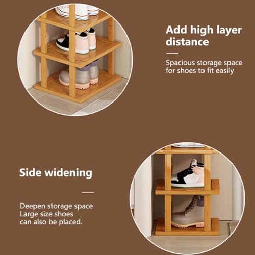 Étagère à chaussures en bambou au design moderne et structure pliable à 8 niveaux - 6