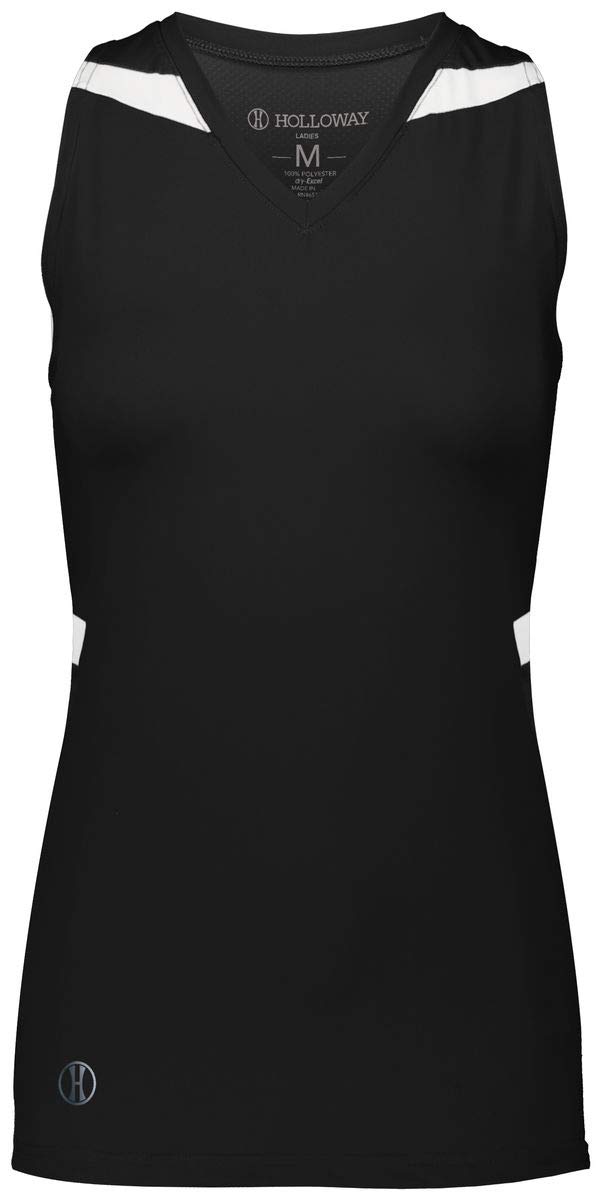 Holloway Ladies Pr Max Compression Jersey Xl Black/White