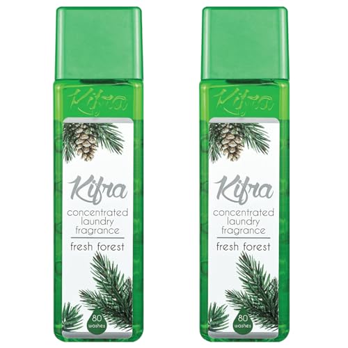 Fresh Forest Concentrated Laundry Fragrance 200ml 80 Washing Cycles - Long Lasting Perfume Fabric Conditioner Highly-Concentrated Formula Soft & Refreshed Compartment - Pack of 2