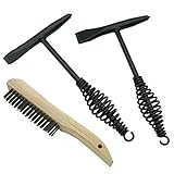 VASTOOLS Welding Chipping Hammer with Coil Spring Handle,10.5',Cone and Vertical Chisel, Cone and Cross Chisel, 10' Wire Brush