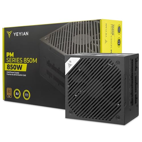 Fuente de Alimentación Vega M 850W – 80 Plus Gold, ATX 3.1, Full Modular, PCIe 5.1, Ventilador 135 mm Silencioso, Compatible con GPUs de Última Generación