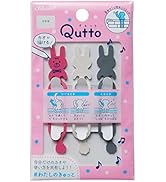 オーバンド 輪ゴム Qutto きゅっと ウサギ ピンク/ホワイト/グレー 3本/袋 GFT-QUS-01 共和 結束 まとめる マーキング 目印