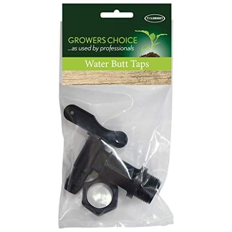 Tildenet 15295888 Water Butt Taps, Black Cover