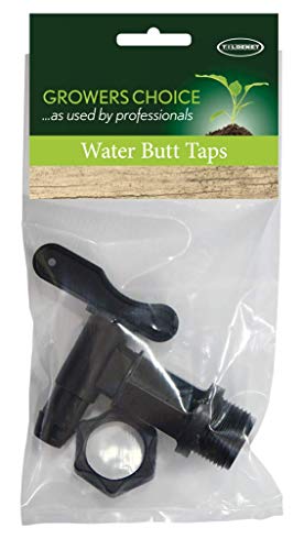 Tildenet 15295888 Water Butt Taps, Black