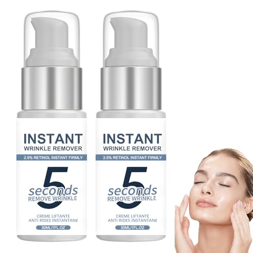 2 Pcs Cremas Faciales Mujer Crema Cara Mujer Antiarrugas Contiene Retinol Antienvejecimiento Hidratación Duradera Reafirma Piel Apto Para Todo Tipo De Pieles Puede Usar Rostro & Cuello(30ML×2)