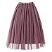 Flower Girls Mauve Tulle Maxi Skirt Tutu Ballet 5