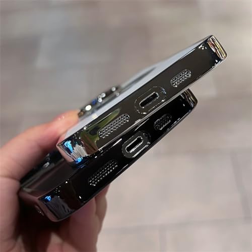 Coque iPhone 12 Pro Max support de boîtier et finition placage métallique