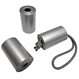 Coopers Bay Mini Duct Tape - Heavy Duty Pocket Size Rolls for Camping, Travel, Medical, Cycling, Vehicle, Etc. - 3-Pack - 2" Wide x 10 Feet per Roll (Grey)