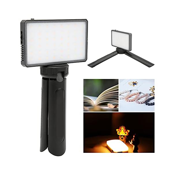 Yivibe 3000K-6500K LED-Video-Fülllicht, langlebige, leichte Fotografie-Taschen-LED-Videoleuchte Kompakt für Live… – Bild 3