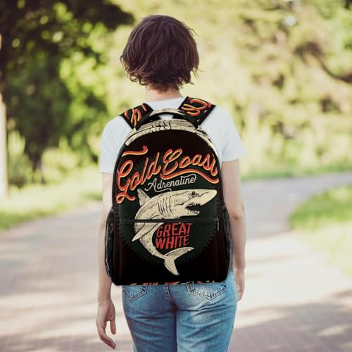 Sac de voyage décontracté requin multicolore pour weekends et cours - 6